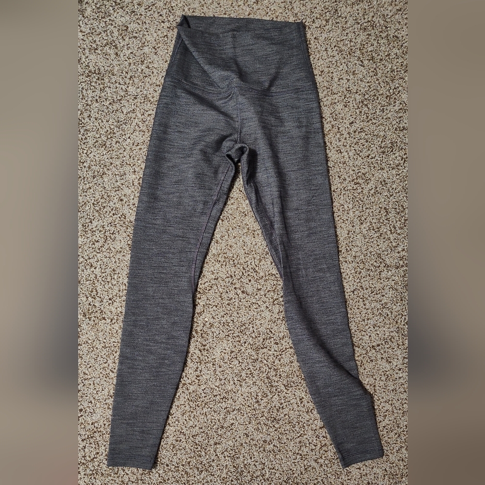 Lululemon align pant super high rise gray sz 6